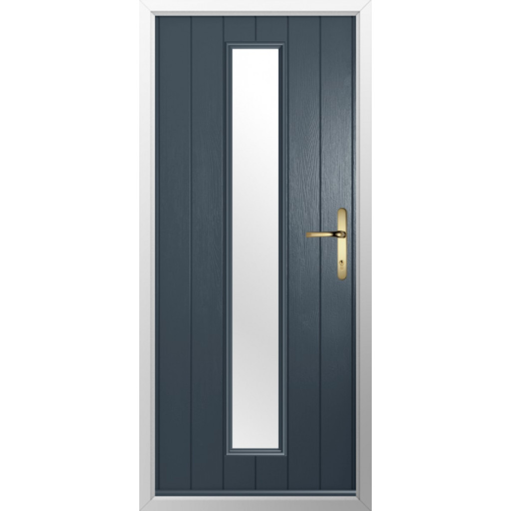 Solidor Amalfi Composite Contemporary Door In Anthracite Grey Image
