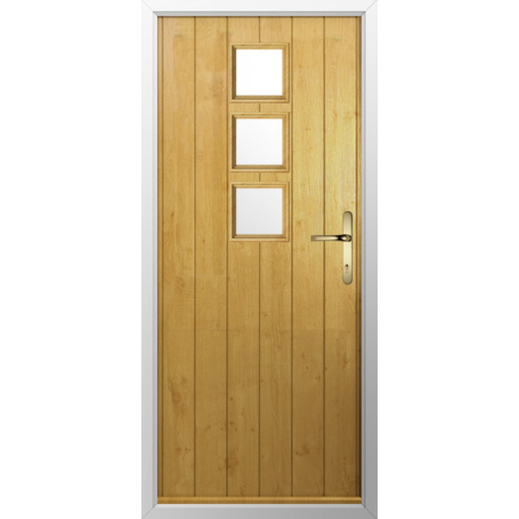 Solidor Naples Composite Contemporary Door In Irish Oak Image