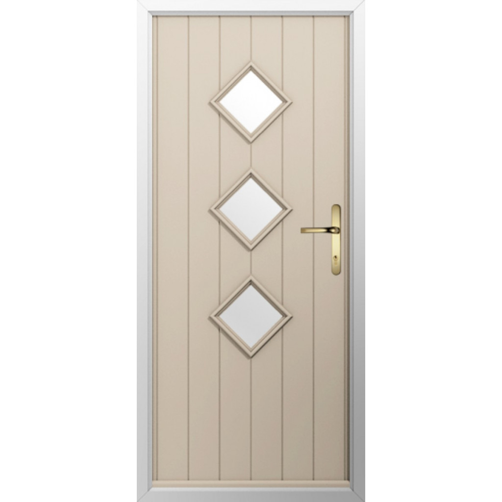 Solidor Roma Composite Contemporary Door In Cream Image