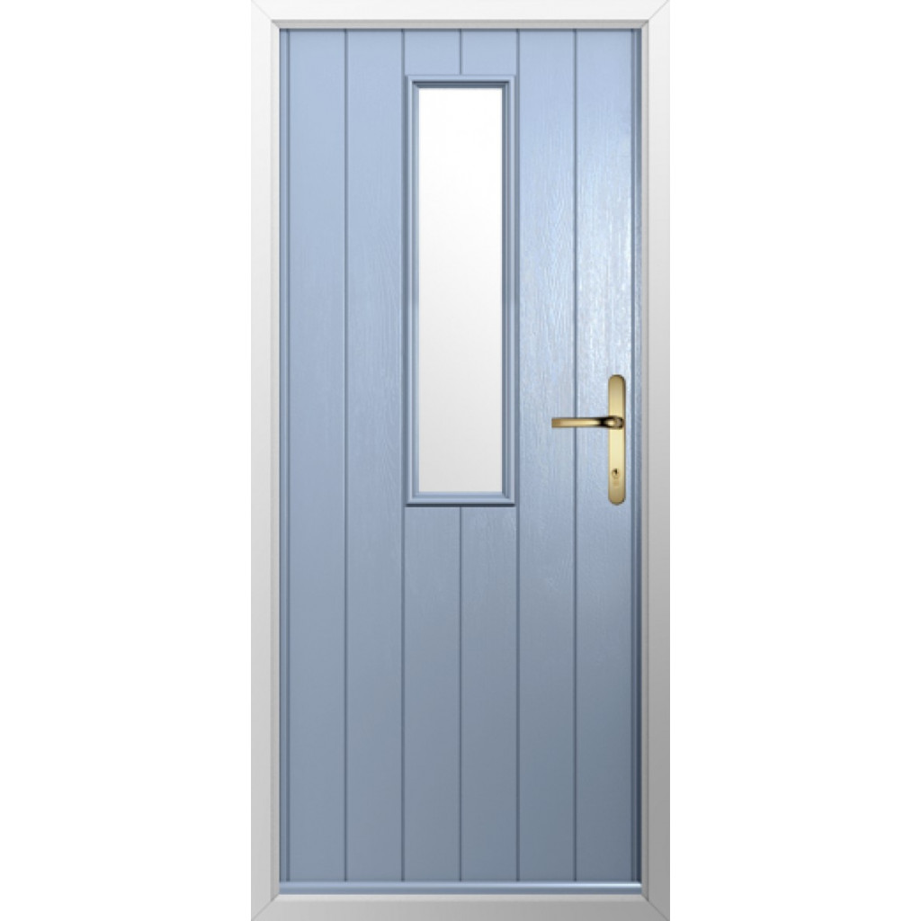 Solidor Turin Composite Contemporary Door In Duck Egg Blue Image