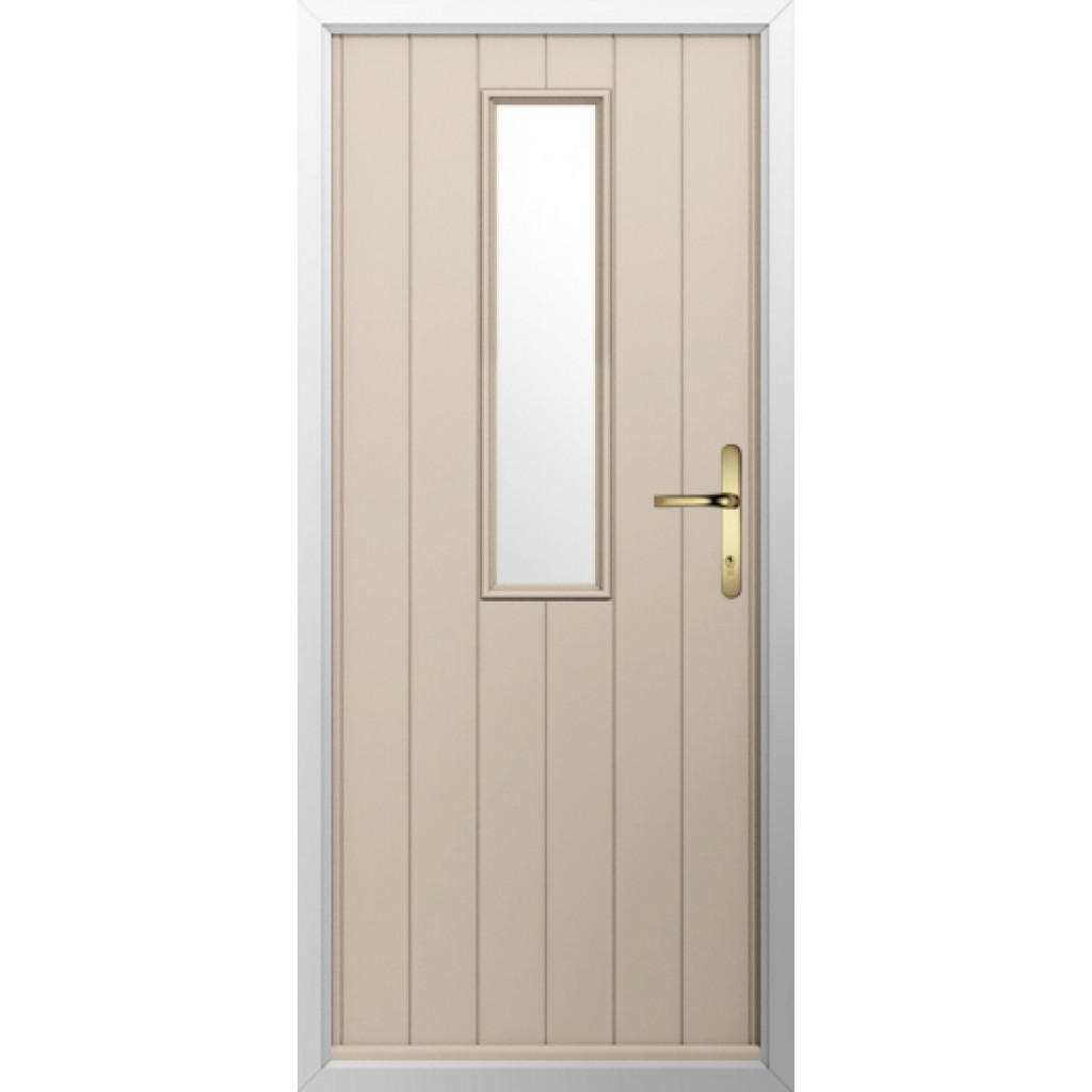 Solidor Turin Composite Contemporary Door In Cream Image