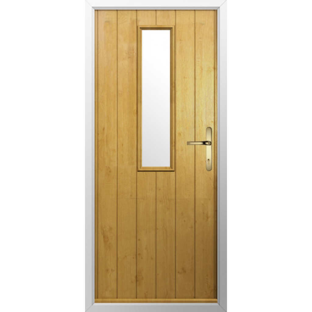 Solidor Turin Composite Contemporary Door In Irish Oak Image