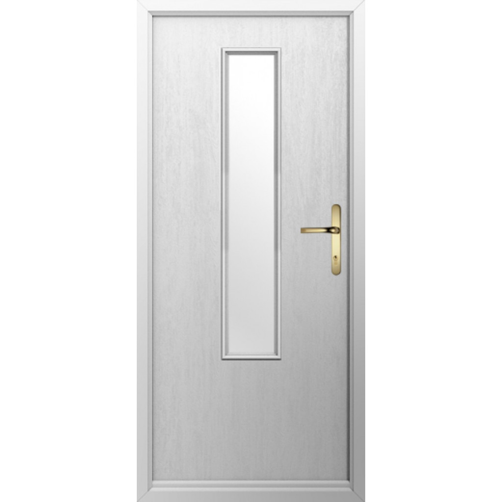 Solidor Monza Composite Contemporary Door In White Image