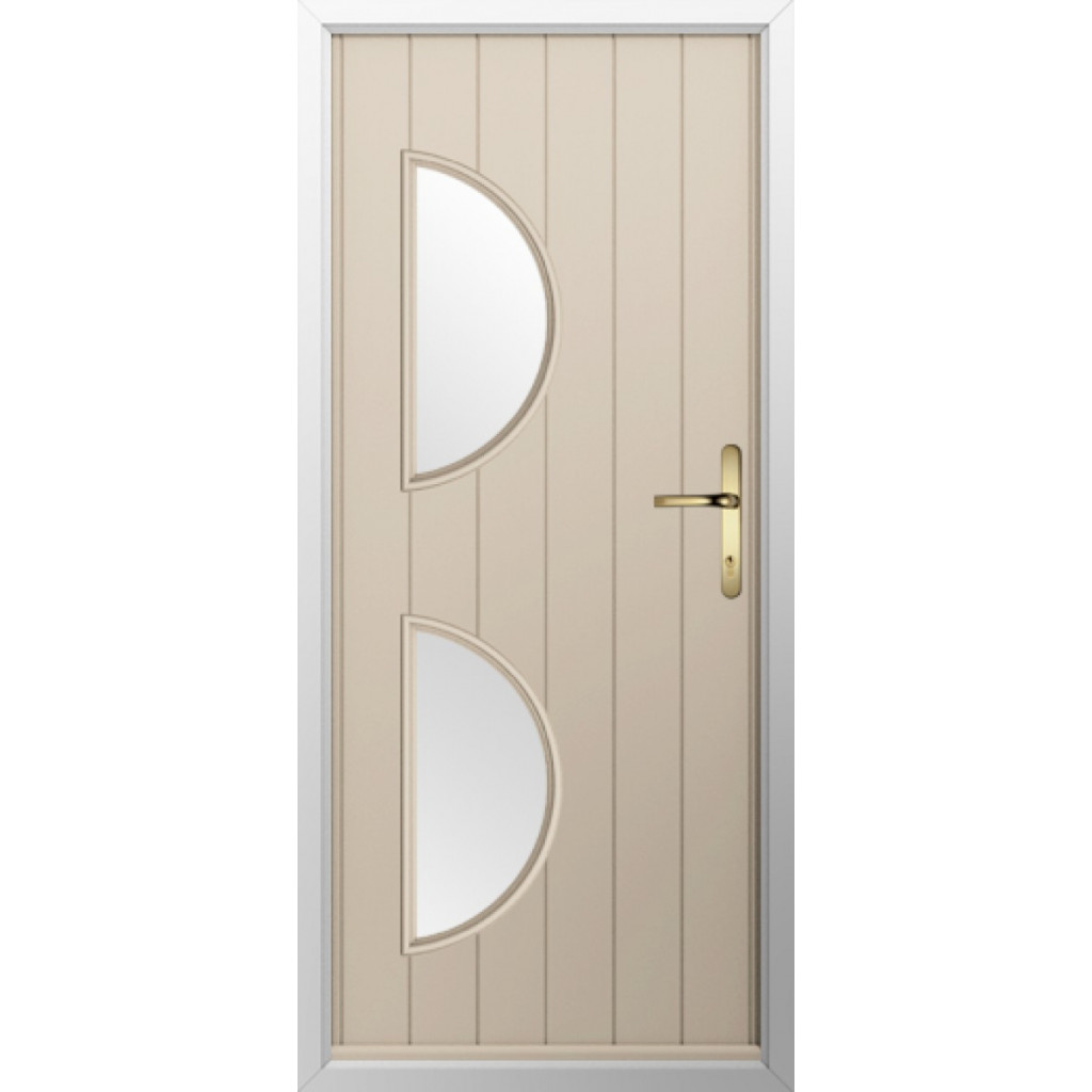 Solidor Siena Composite Contemporary Door In Cream Image