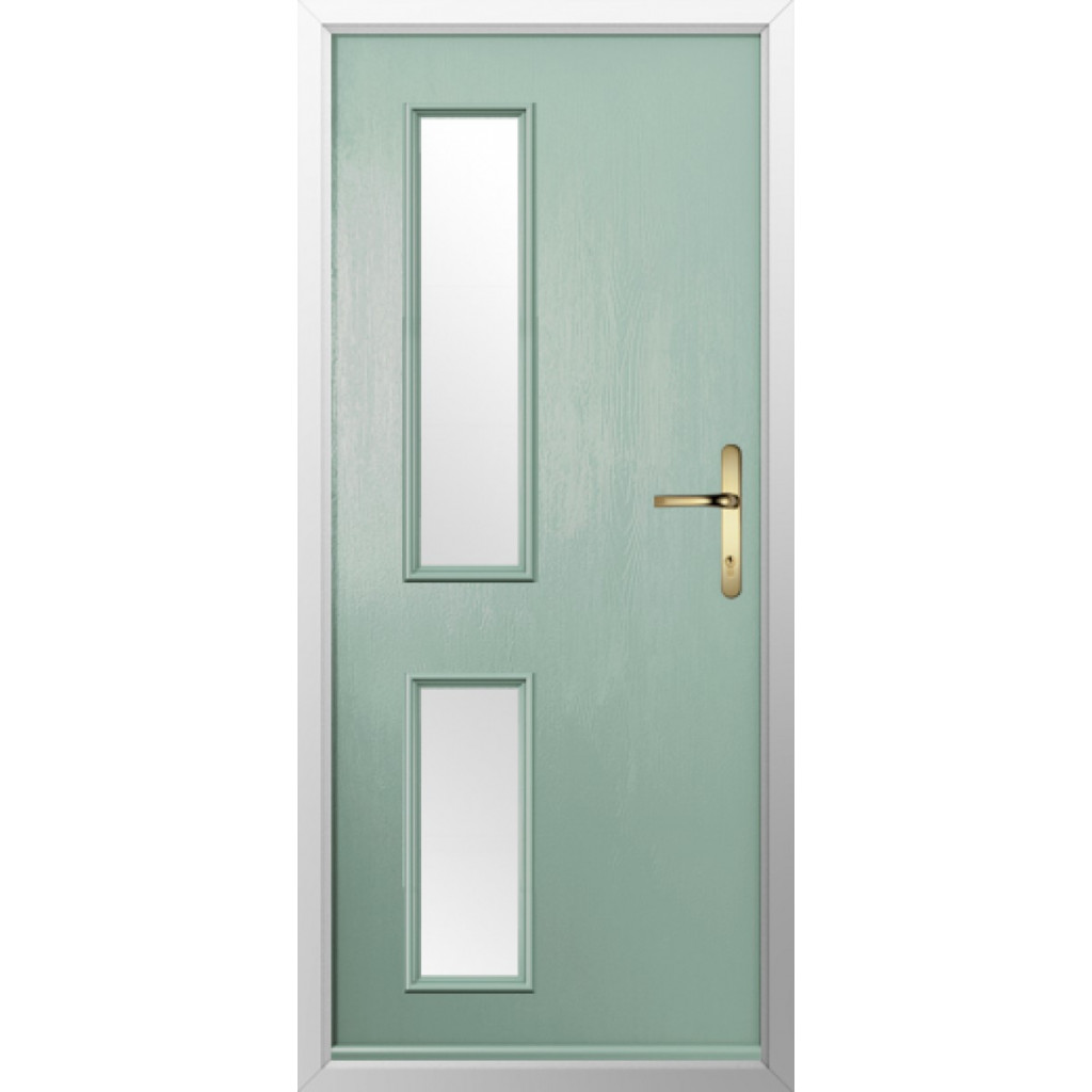 Solidor Garda Composite Contemporary Door In Chartwell Green Image