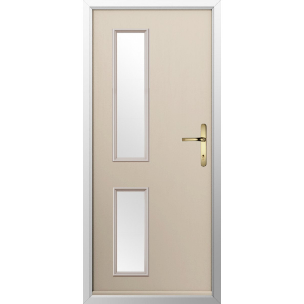 Solidor Garda Composite Contemporary Door In Cream Image