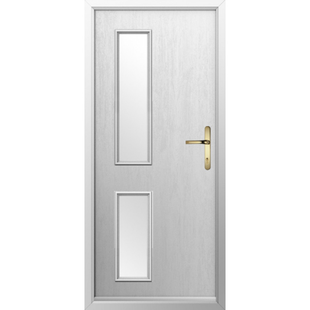 Solidor Garda Composite Contemporary Door In Foiled White Image