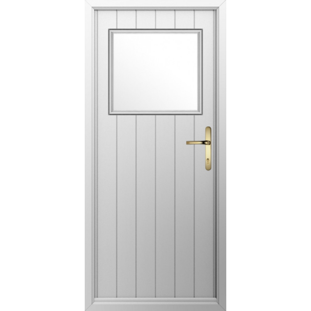 Solidor Trieste Composite Contemporary Door In Foiled White Image