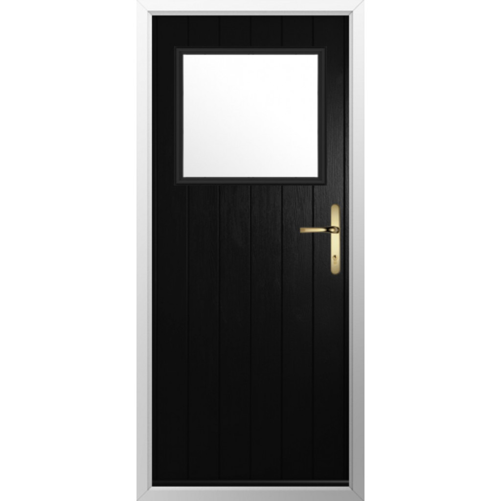 Solidor Trieste Composite Contemporary Door In Black Image