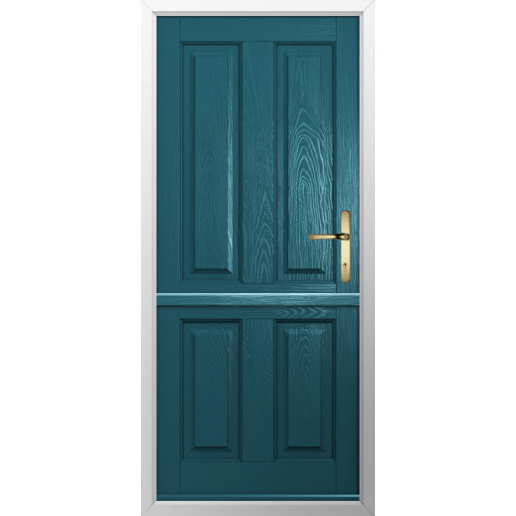 Solidor Ludlow Solid Composite Stable Door In Peacock Blue Image