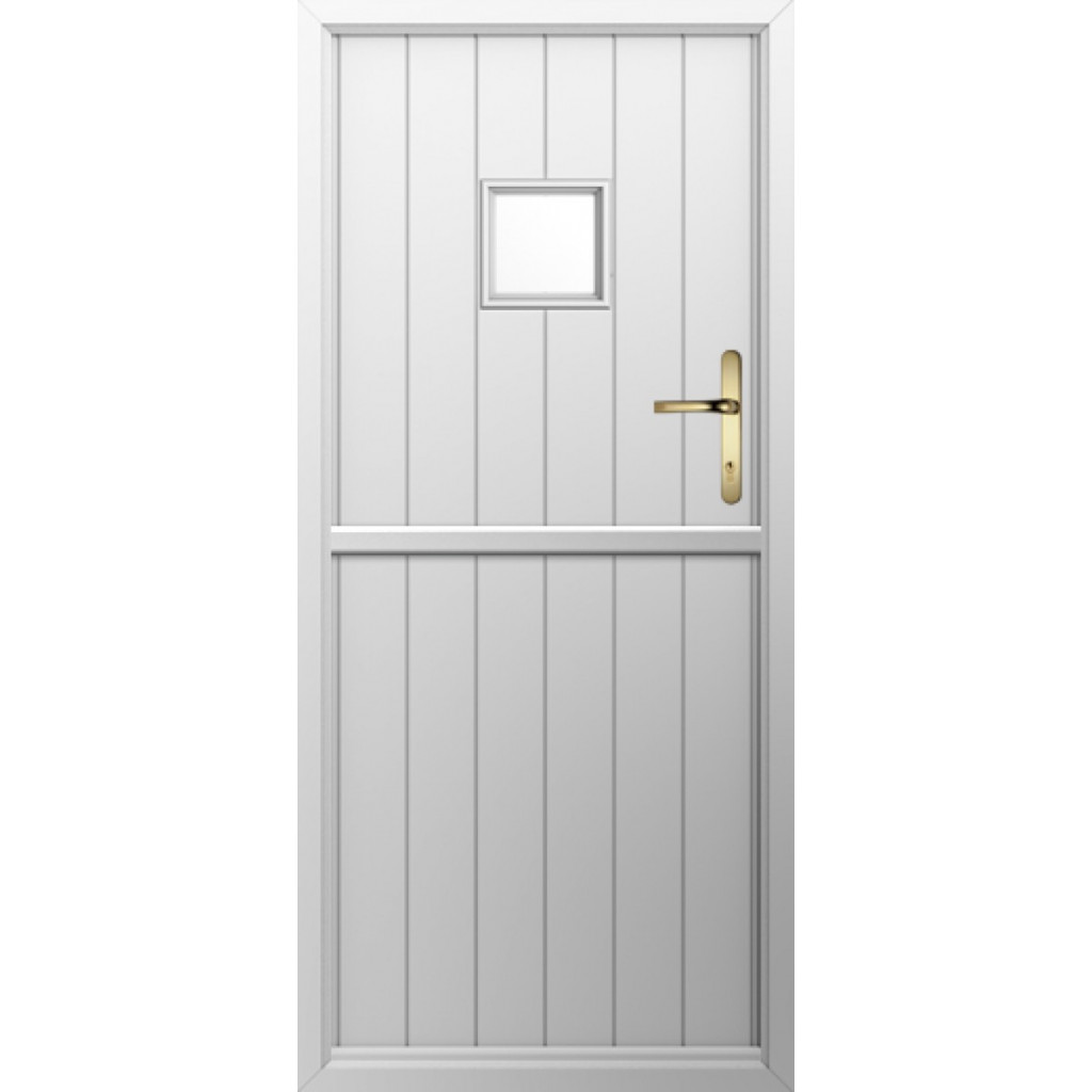Solidor Flint Square Composite Stable Door In Foiled White Image