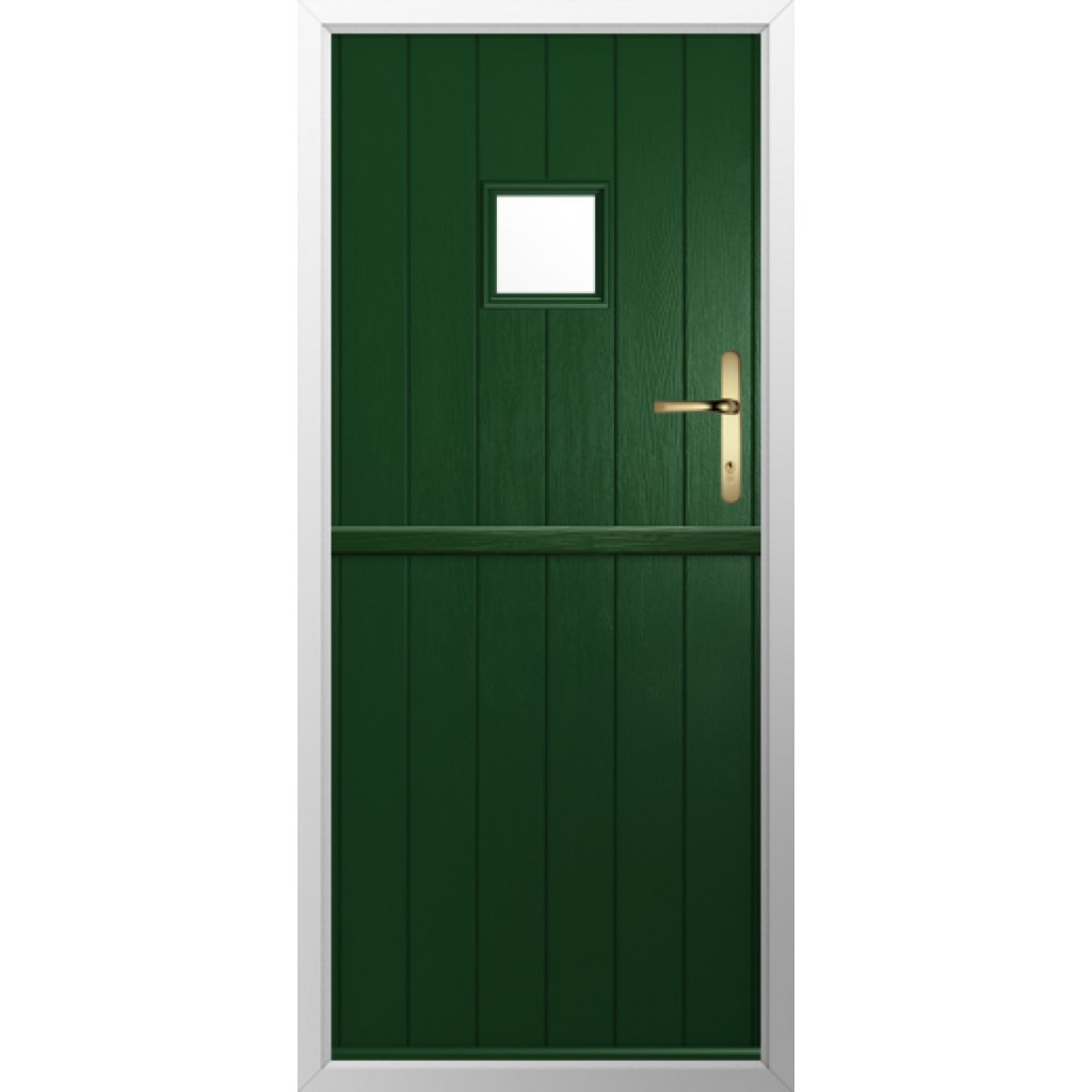 Solidor Flint Square Composite Stable Door In Green Image