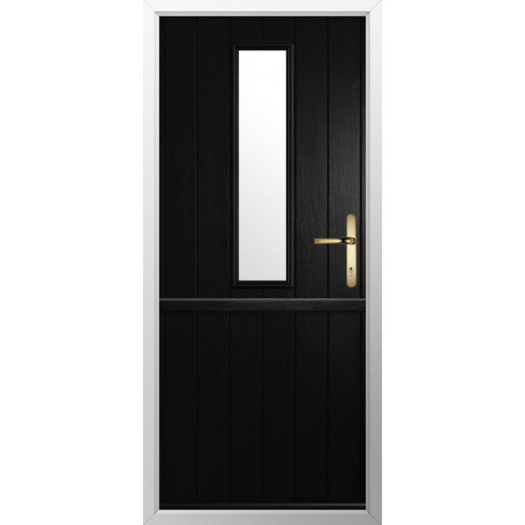 Solidor Flint 4 Composite Stable Door In Black Image