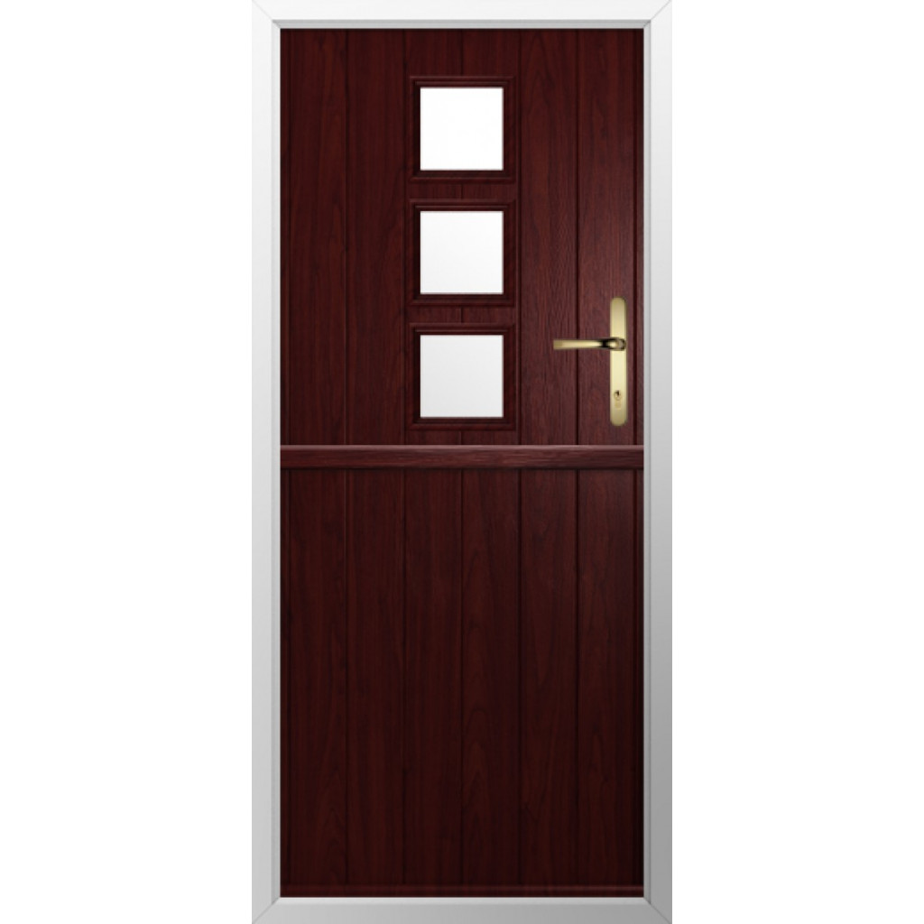 Solidor Naples Composite Stable Door In Rosewood Image