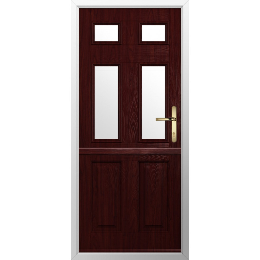 Solidor Tenby 4 Composite Stable Door In Rosewood Image