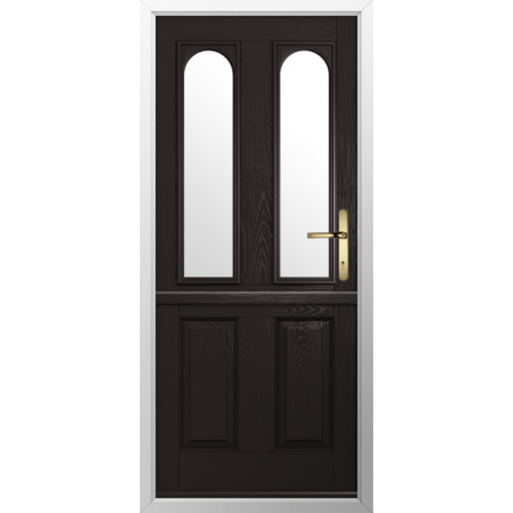 Solidor Nottingham 2 Composite Stable Door In Schwarz Braun Image