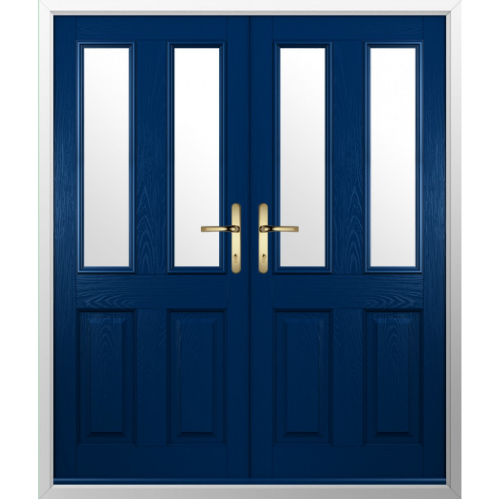 Solidor Ludlow 2 Composite French Door In Blue Image