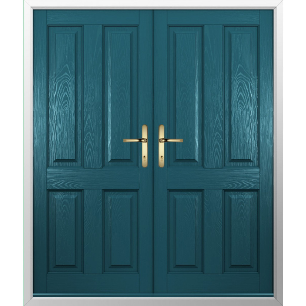 Solidor Ludlow Solid Composite French Door In Peacock Blue Image