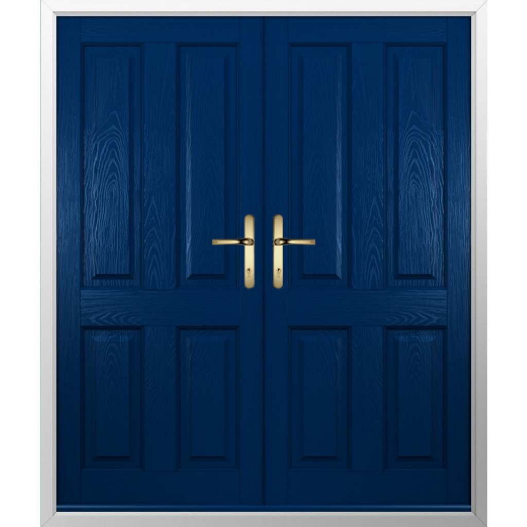 Solidor Ludlow Solid Composite French Door In Blue Image