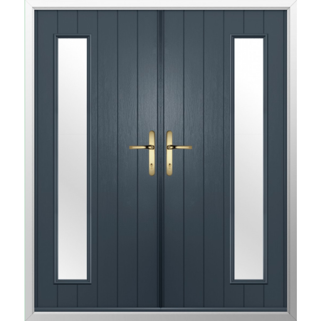 Solidor Brescia Composite French Door In Anthracite Grey Image