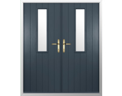 Solidor Flint 4 Composite French Door