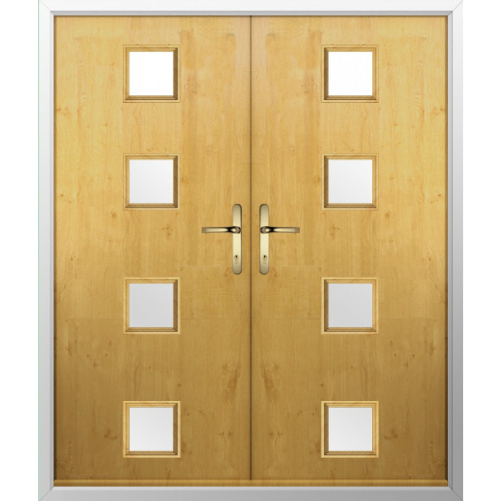 Solidor Parma Composite French Door In Irish Oak Image