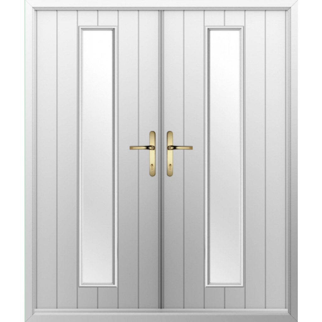 Solidor Amalfi Composite French Door In White Image