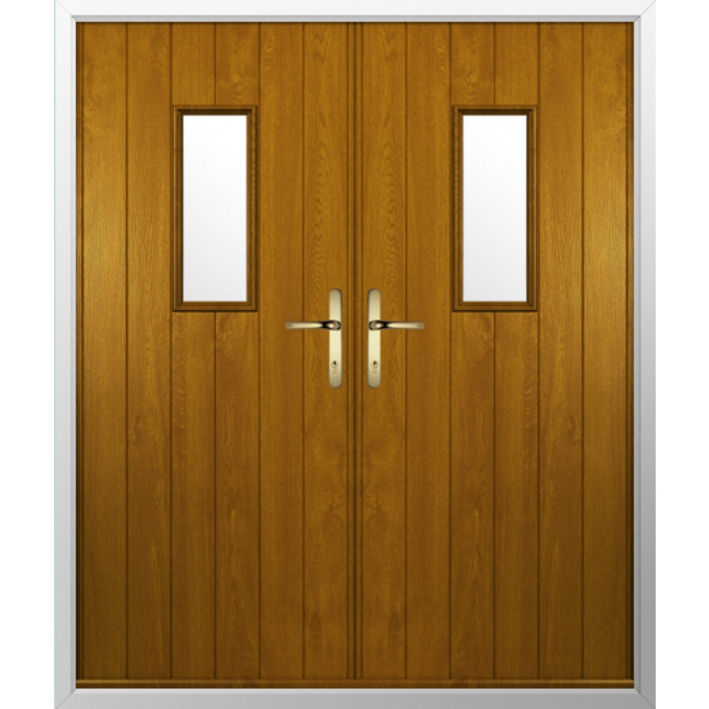 Solidor Ancona Composite French Door In Oak Image