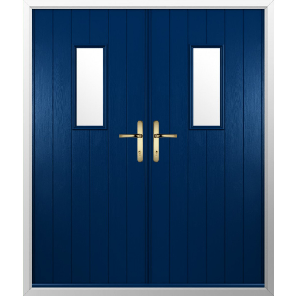 Solidor Ancona Composite French Door In Blue Image