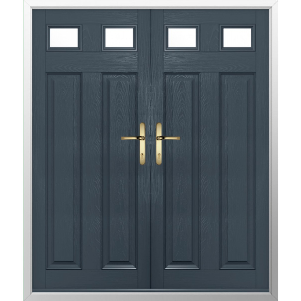 Solidor Berkley 2 Composite French Door In Anthracite Grey Image