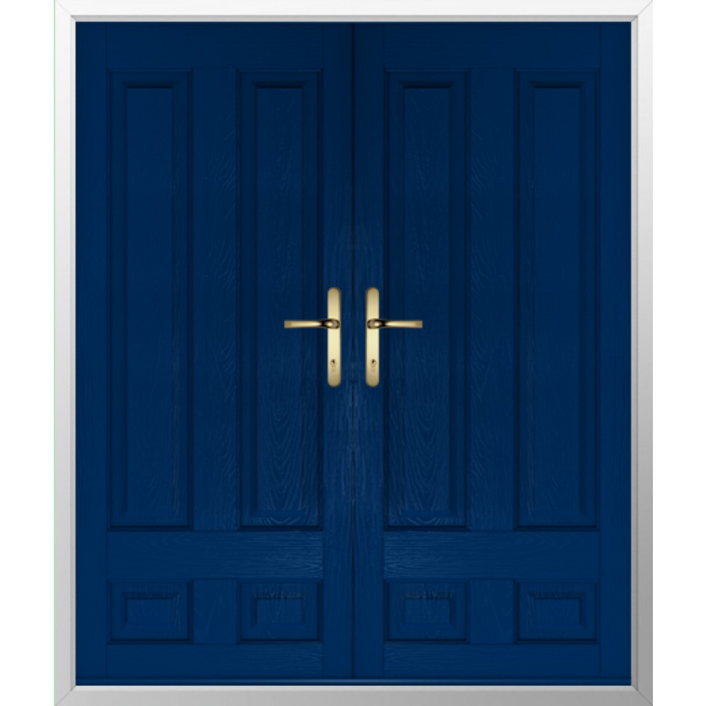 Solidor Edinburgh Solid Composite French Door In Blue Image