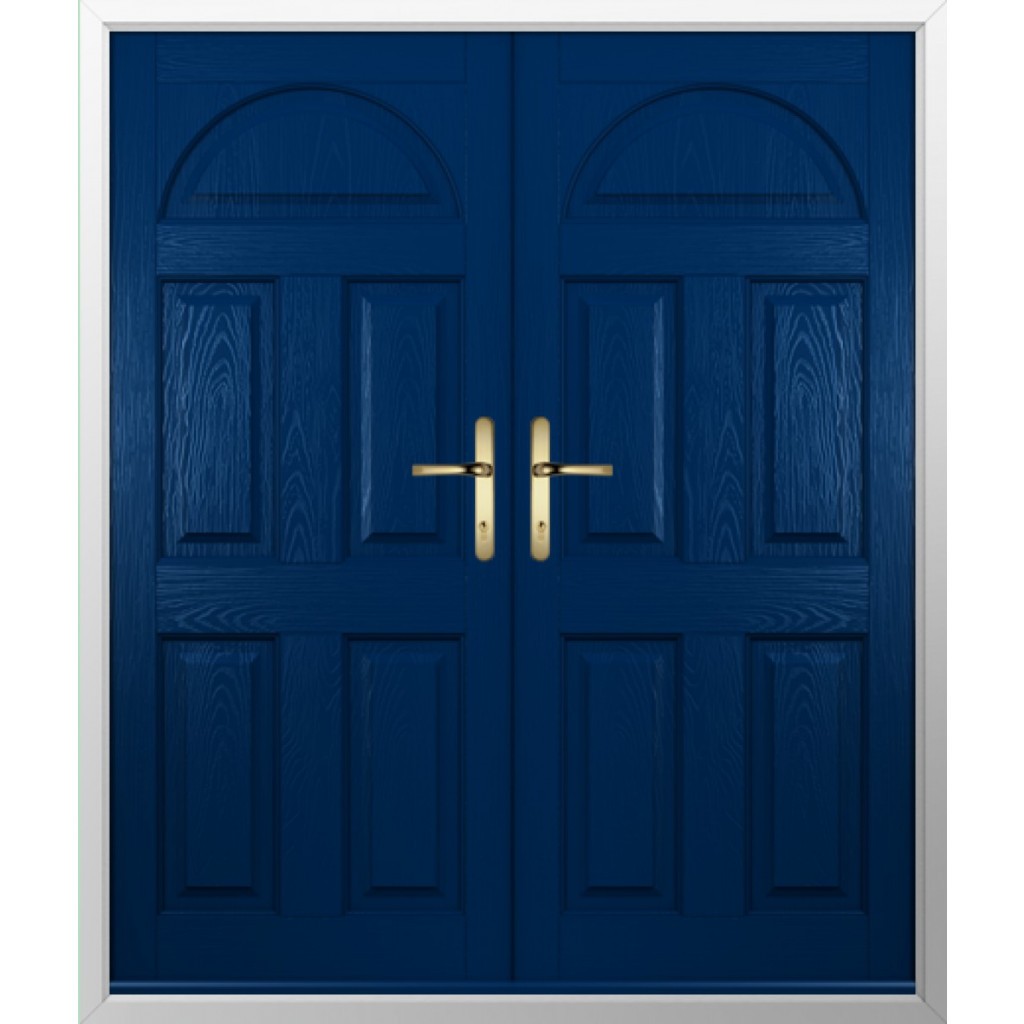 Solidor Conway Solid Composite French Door In Blue Image