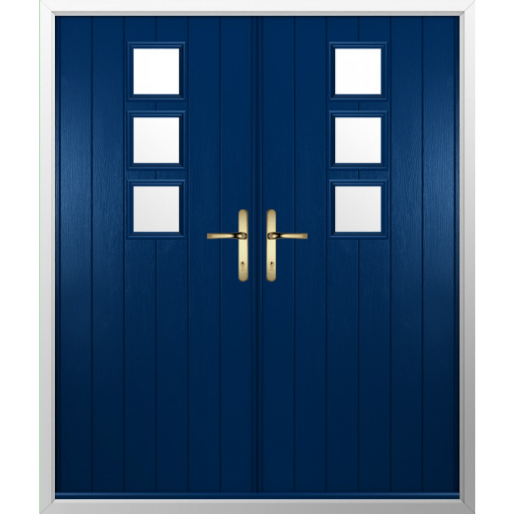 Solidor Naples Composite French Door In Blue Image