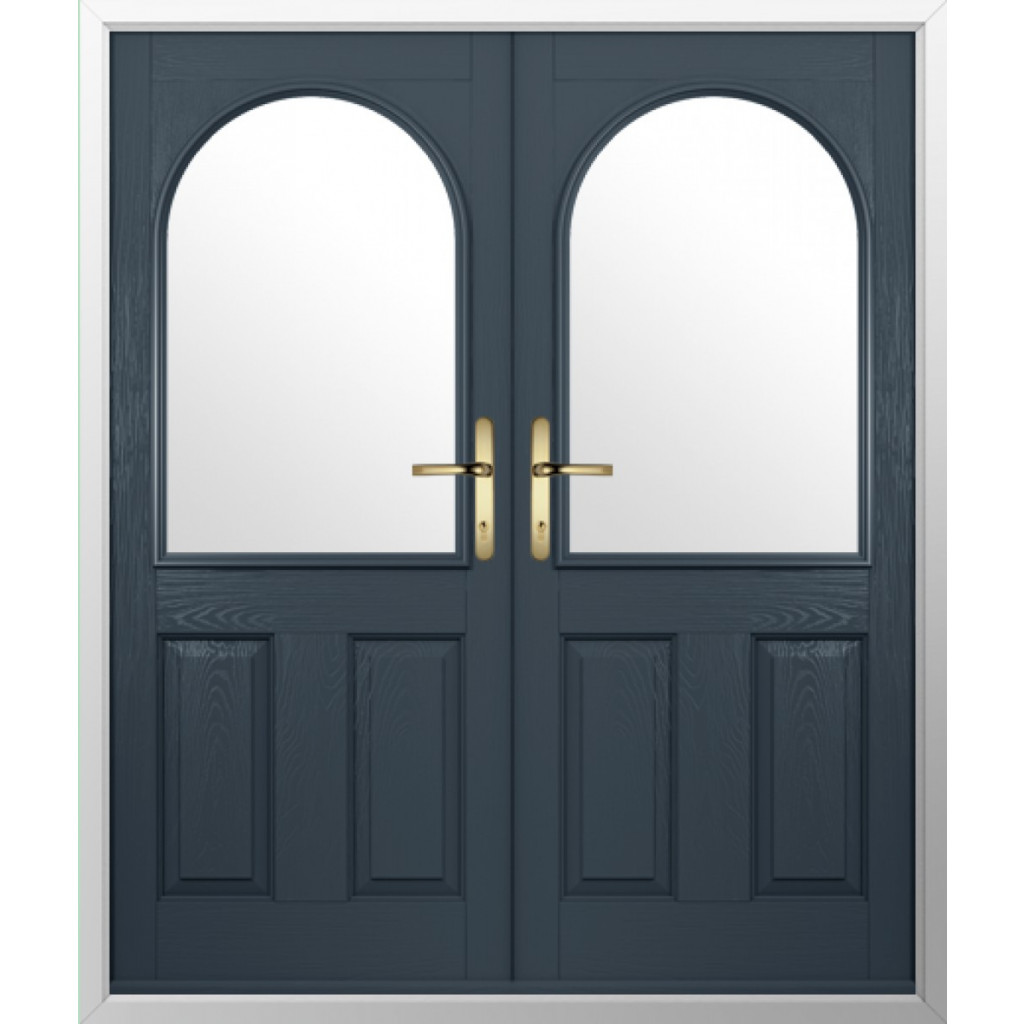 Solidor Stafford 1 Composite French Door In Anthracite Grey Image