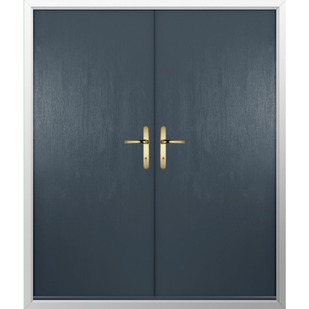 Solidor Verona Solid Composite French Door In Anthracite Grey Image