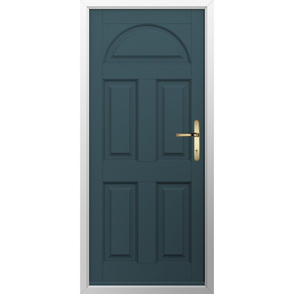 Solidor Conway Solid Composite Traditional Door In Midnight Grey Image