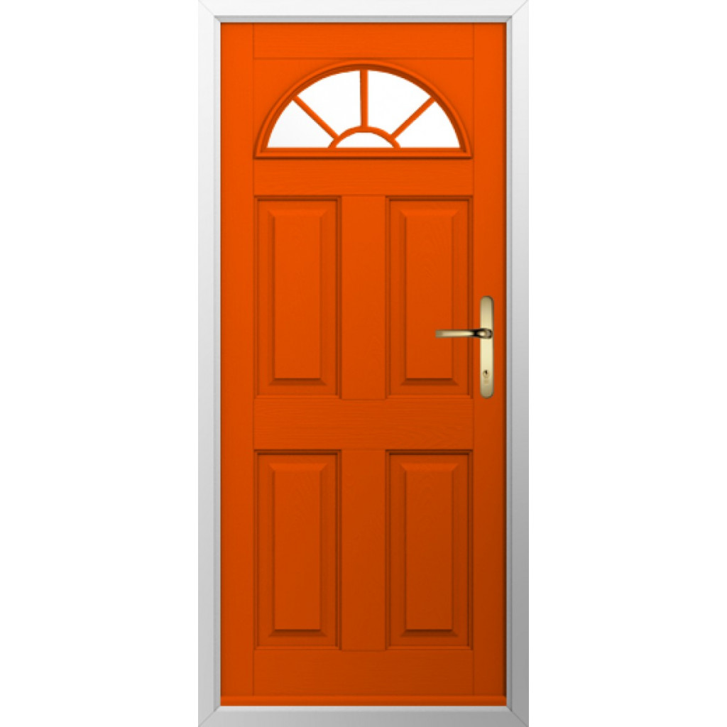 Solidor Conway 1 GB Composite Traditional Door In Tangerine Image