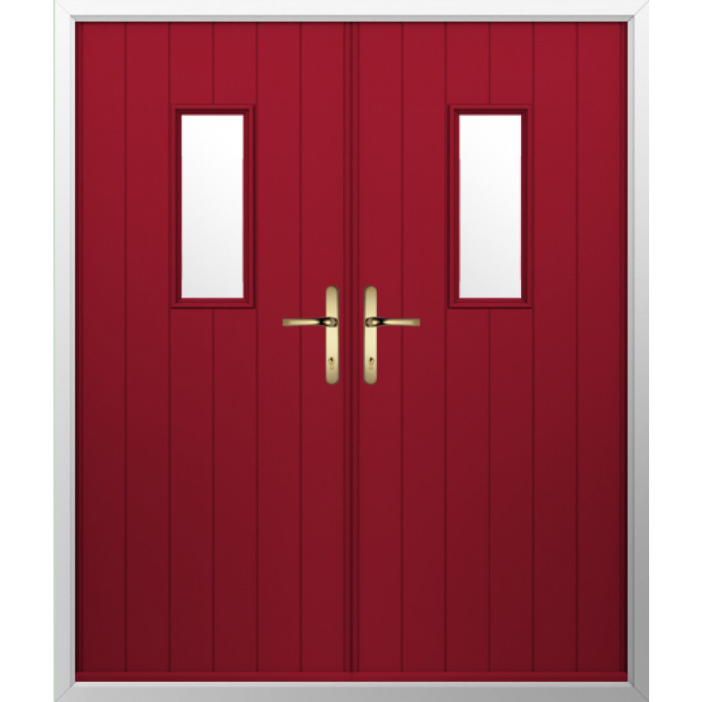 Solidor Ancona Composite French Door In Ruby Red Image