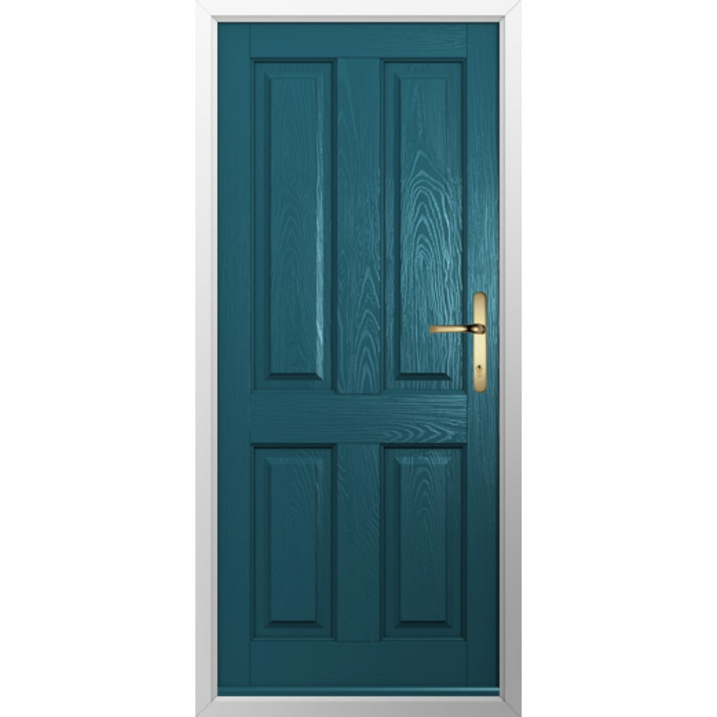 Solidor Ludlow Solid Composite Traditional Door In Peacock Blue Image