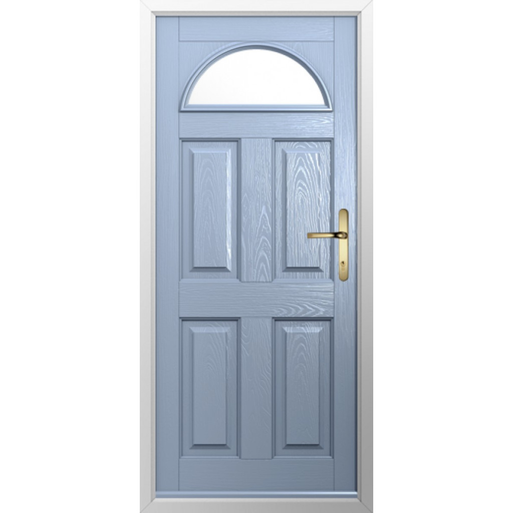 Solidor Conway 1 Composite Traditional Door In Duck Egg Blue Image