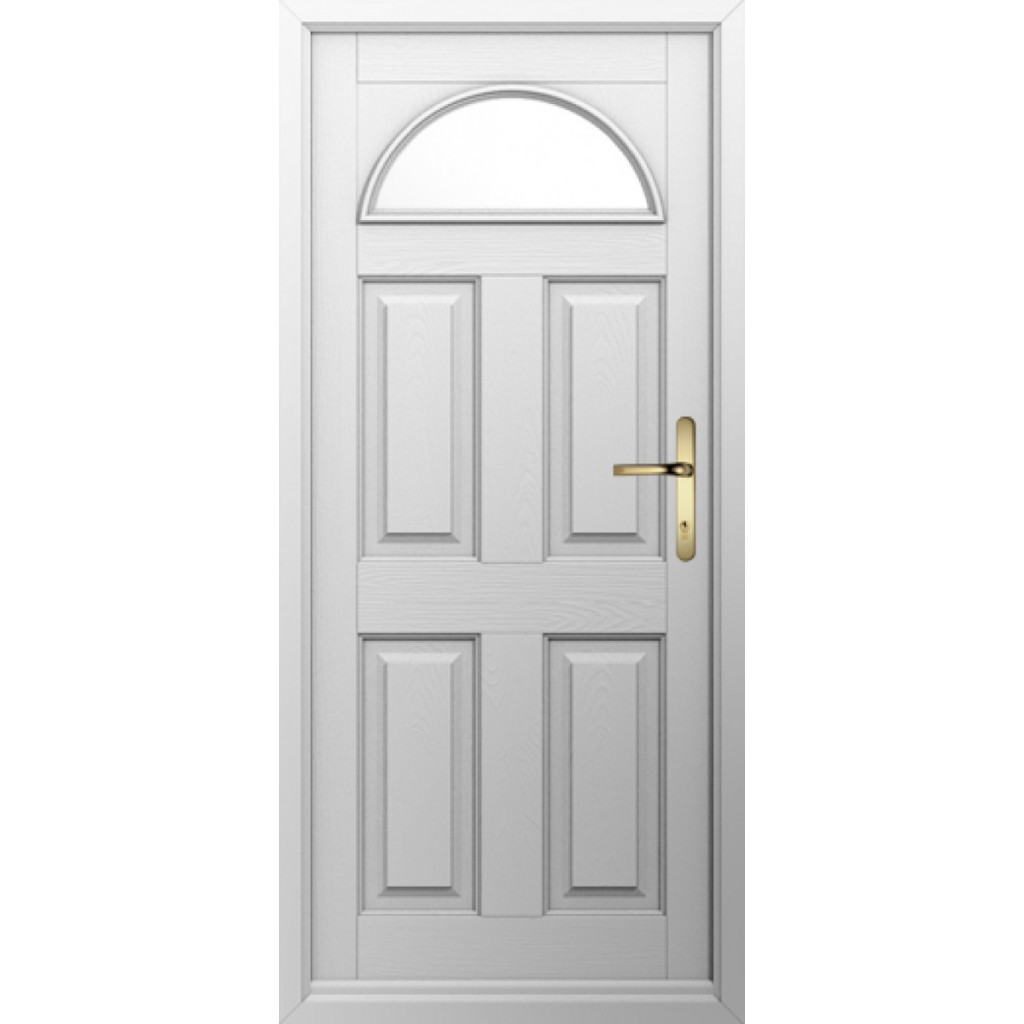 Solidor Conway 1 Composite Traditional Door In Foiled White Image