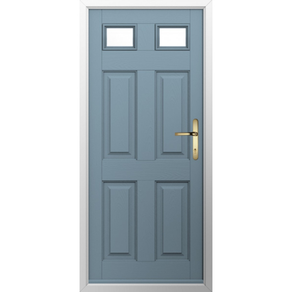 Solidor Tenby 2 Composite Traditional Door In Twilight Grey Image