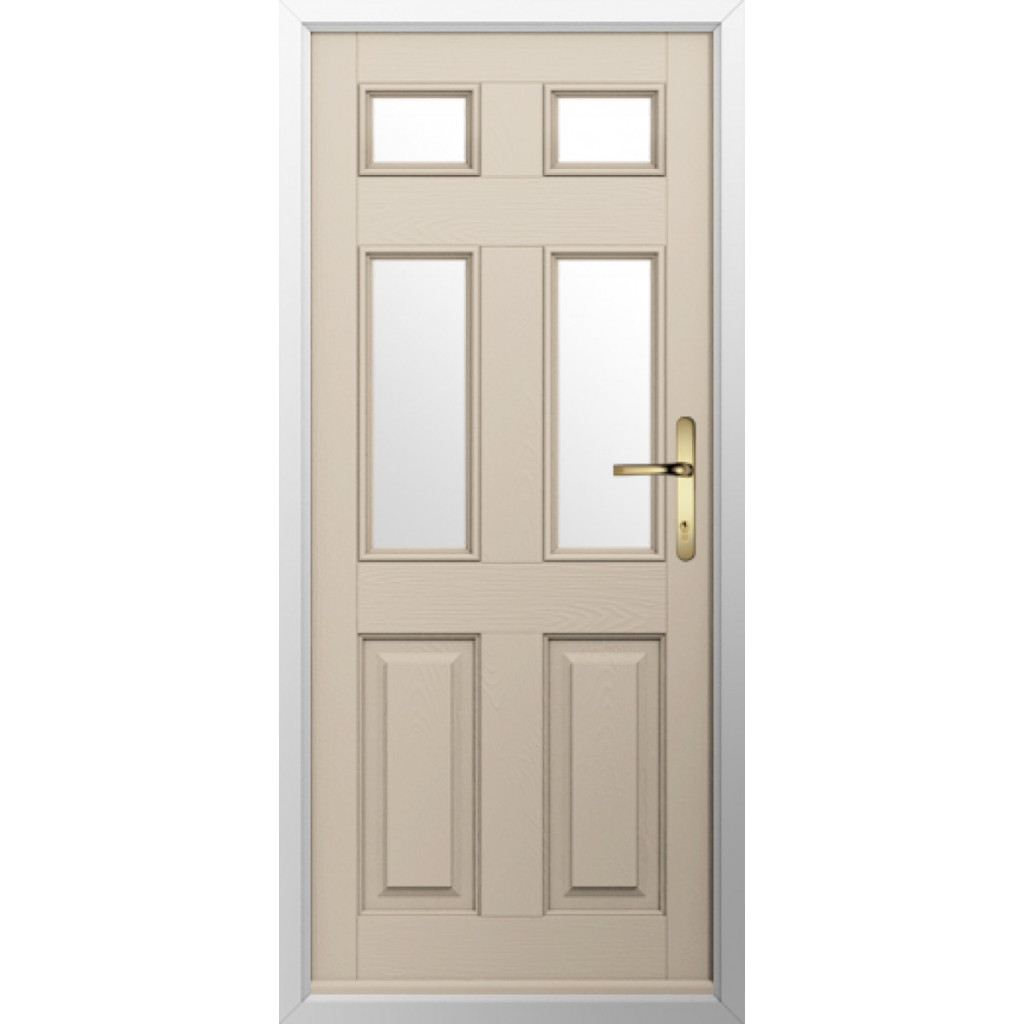 Solidor Tenby 4 Composite Traditional Door In Cream Image