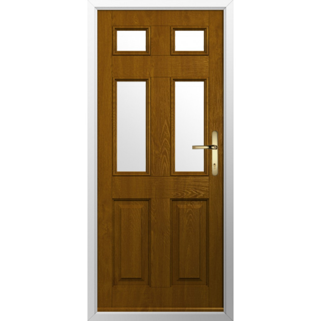 Solidor Tenby 4 Composite Traditional Door In Oak Image