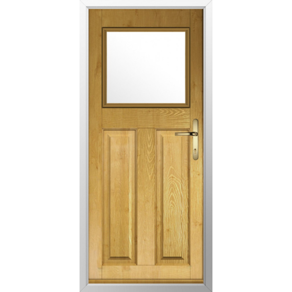 Solidor Sterling Composite Traditional Door In Irish Oak Image