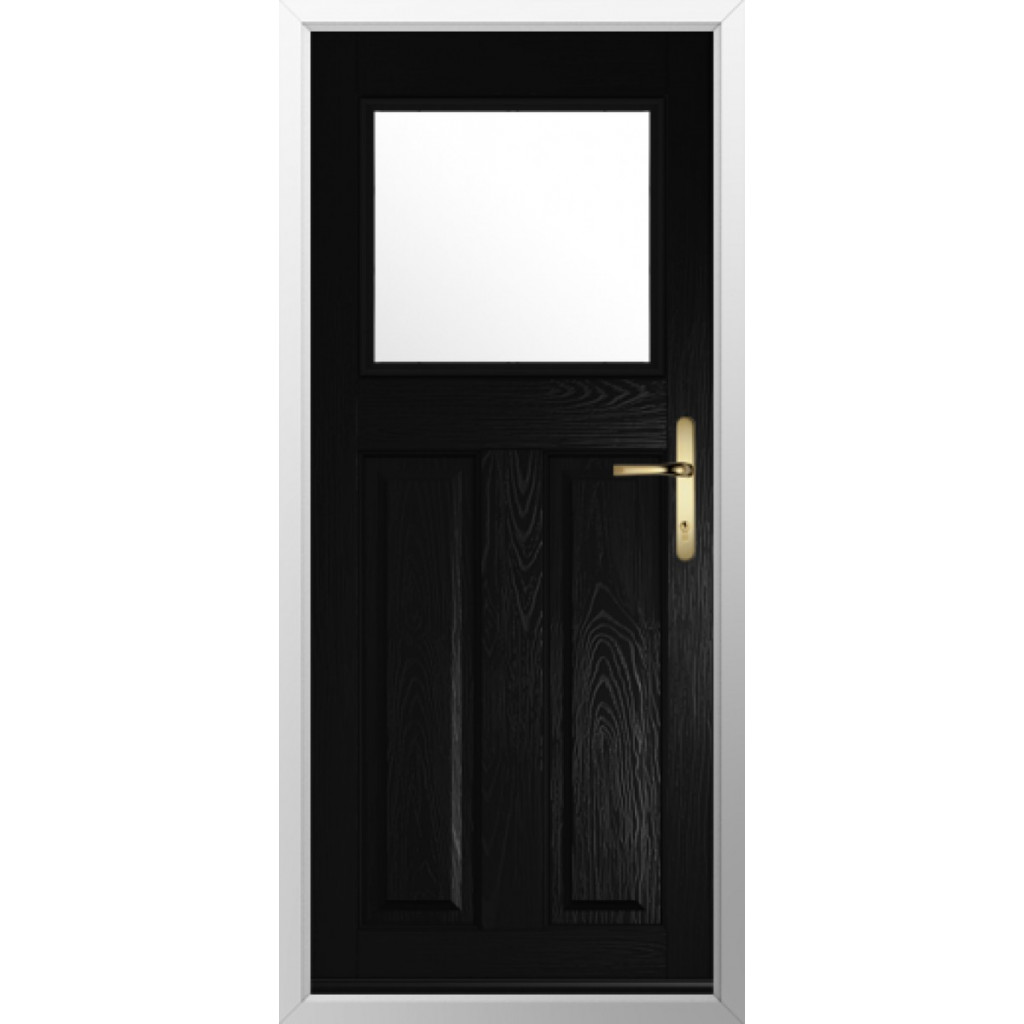 Solidor Sterling Composite Traditional Door In Black Image