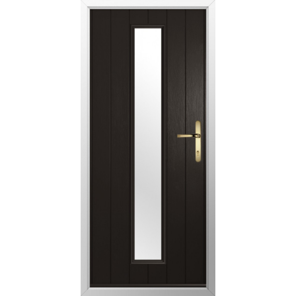 Solidor Amalfi Composite Contemporary Door In Schwarz Braun Image