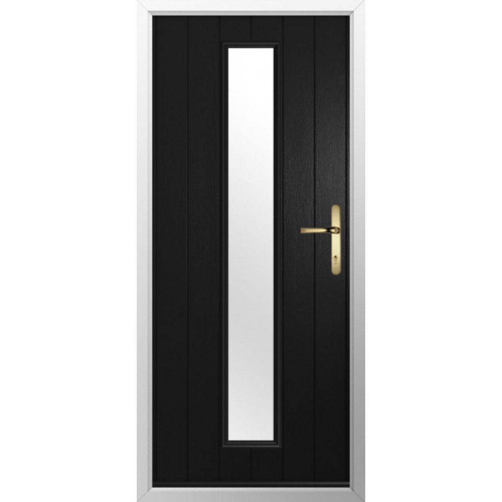 Solidor Amalfi Composite Contemporary Door In Black Image