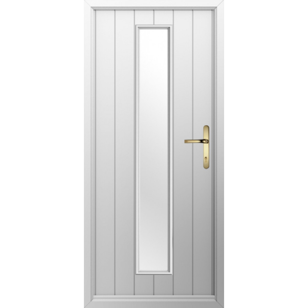 Solidor Amalfi Composite Contemporary Door In White Image