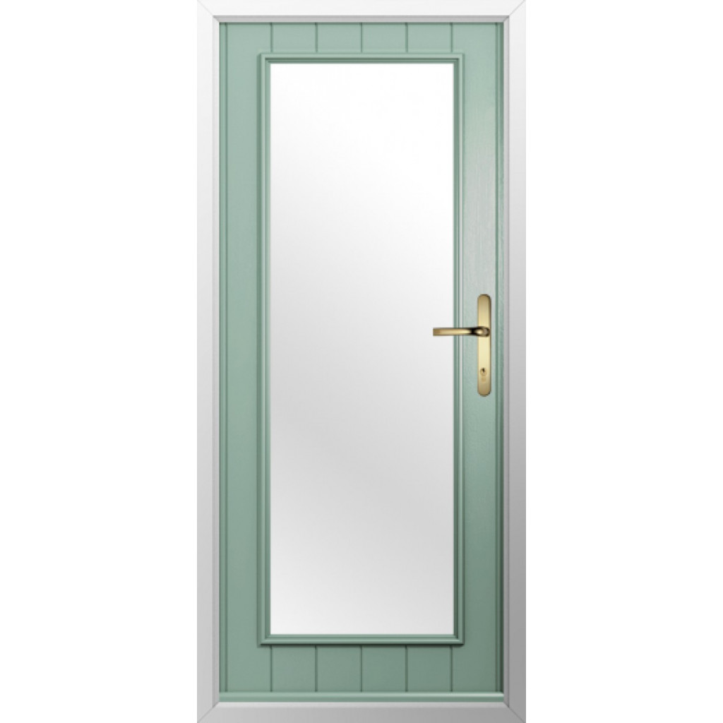 Solidor Biella Composite Contemporary Door In Chartwell Green Image